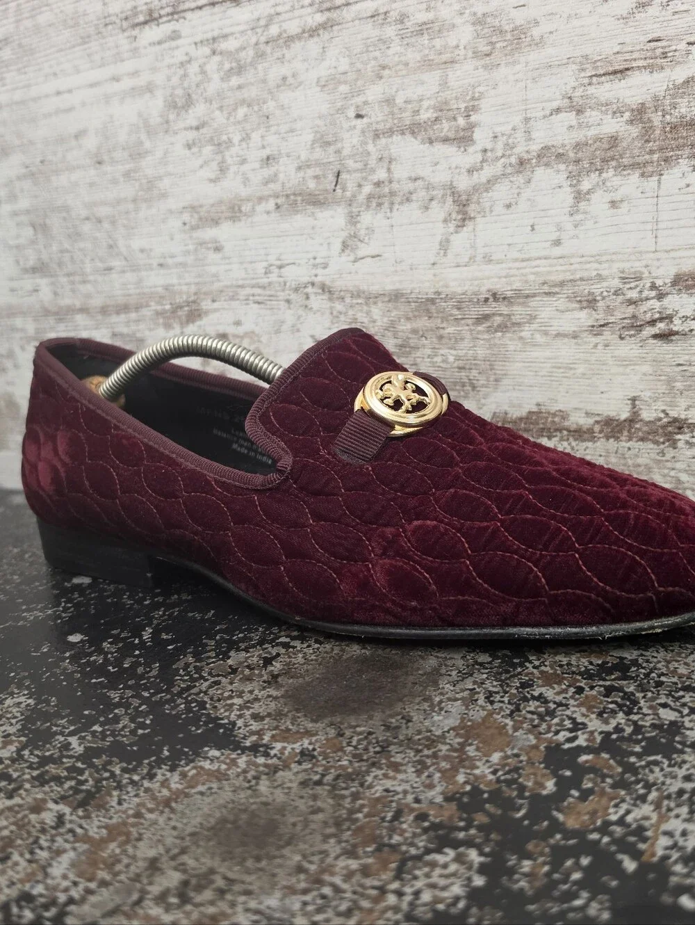 Mens Stacy Adams Valet Bit Loafers Slippers Shoes Sz 9.5 Used 25166 601 Velour